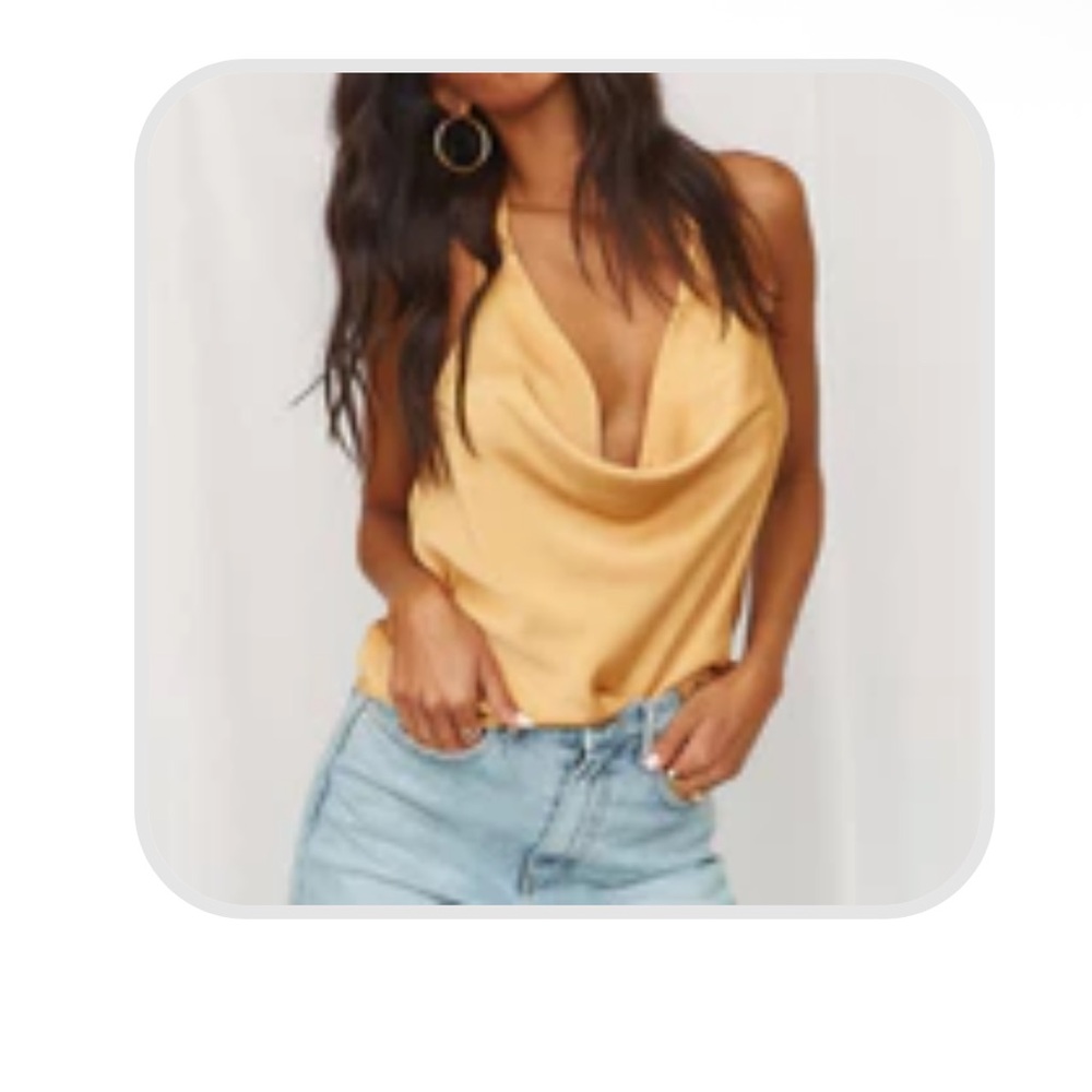 12th Tribe Ojai Gold Halter Top